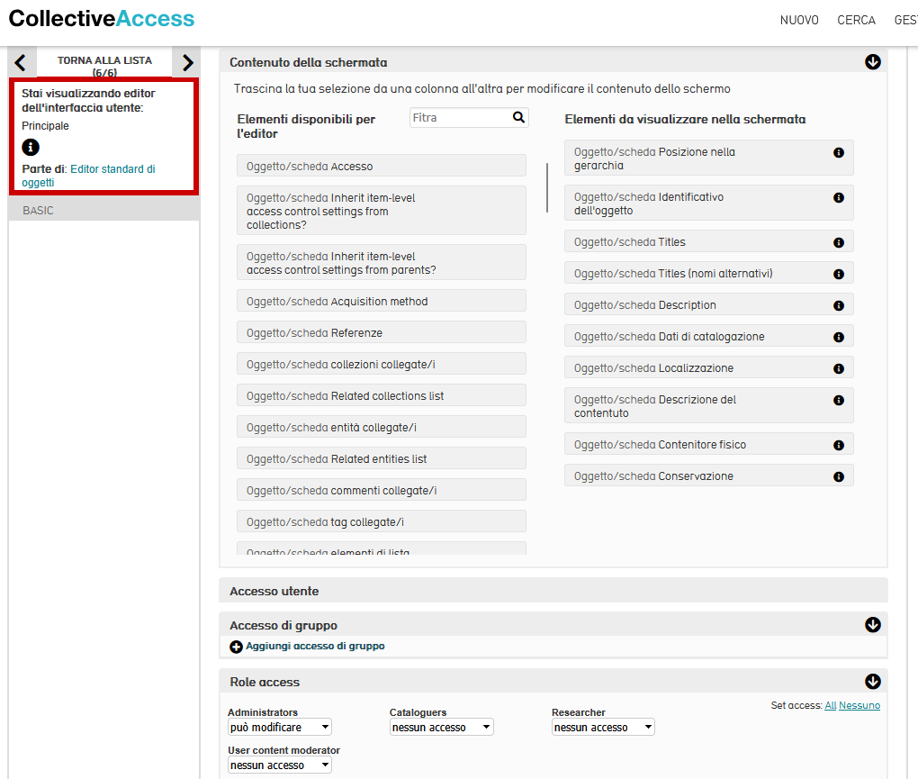 Modifying Screen breaks User Interface - CollectiveAccess Support